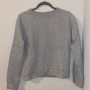 Athleta crewneck, gray, small